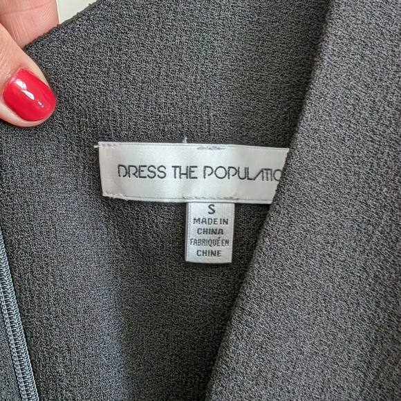 Dress the Population Black Midi Dress, small - Picture 2 of 3